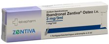 Ibandronat Zentiva Osteo 3 mg/3ml Fertspr 3 ml, Hauptbild