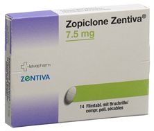 Zopiclone Zentiva Filmtabl 7.5 mg 14 Stk, Hauptbild