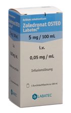 Zoledronat Osteo Labatec sol perf 5 mg/100ml, image principale