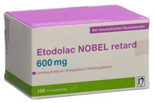 Etodolac NOBEL Ret Filmtabl 600 mg 100 Stk, Hauptbild