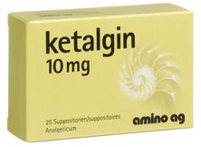 Ketalgin Supp 10 mg 25 Stk, Hauptbild