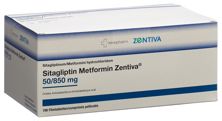 Sitagliptin Metformin Zentiva 50/850mg 196 Stk, Hauptbild