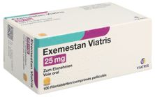 Exemestan Viatris cpr pell 25 mg 100 pce, image principale