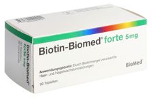 Biotin Biomed forte Tabl 5 mg Blist 90 Stk, Hauptbild