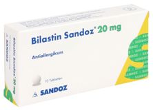 Bilastin Sandoz Tabl 20 mg 10 Stk, Hauptbild