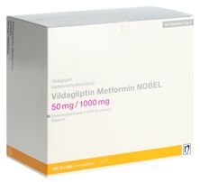 Vildagliptine Metformine NOBEL50/1000 mg 180 pce, image principale