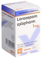 Lorazepam axapharm cpr 1 mg bte 50 pce, image principale