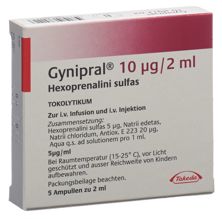 Gynipral Inj Lös 10 mcg/2ml 5 Amp 2 ml, Hauptbild