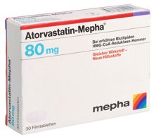 Atorvastatin Mephacpr pell 80 mg 30 pce, image principale