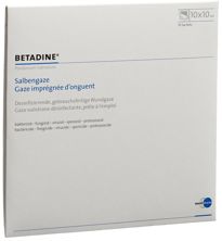Betadine gaze onguent 10x10cm 10 pce, image principale