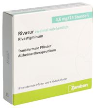 Rivasur 2x semaine patch4.6 mg/24h sach 8 pce, image principale
