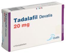 Tadalafil DevatisFilmtabl 20 mg 4 Stk, Hauptbild