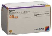 Olfen Lactab 25 mg 100 Stk, Hauptbild