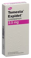 Temesta Expidet Schmelztabl 2.5 mg 20 Stk, Hauptbild