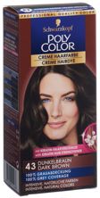 Polycolor Creme Haarfarbe 43 dunkelbraun, Hauptbild