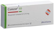 Concor cpr pell 10 mg 30 pce, image principale