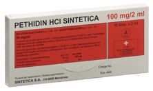 Péthidine HCl Sintetica 100 mg/2ml 10 amp 2 ml, image principale