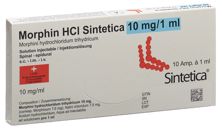 Morphin HCl Sintetica 10 mg/ml 10 Amp 1 ml, Hauptbild