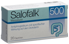 Salofalk supp 500 mg 20 pce, image principale
