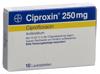 Ciproxine cpr pell 250 mg 10 pce, image principale