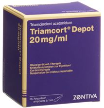 Triamcort Depot Krist Susp 20 mg/ml 25 Amp 1 ml, Hauptbild