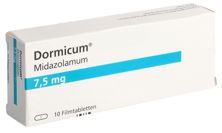 Dormicum cpr pell 7.5 mg 10 pce, image principale