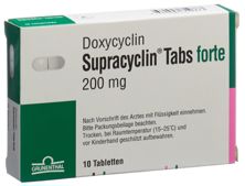 Supracyclin Tabs forte Tabl 200 mg 10 Stk, Hauptbild