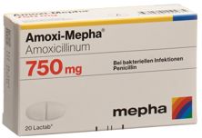 Amoxi Mepha Lactab 750 mg 20 pce, image principale