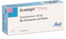 Acetalgin Supp 125 mg 10 Stk, Hauptbild
