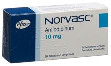 Norvasc Tabl 10 mg 30 Stk, Hauptbild