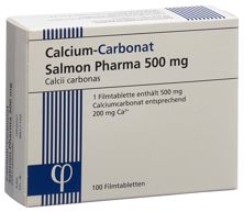 Calcium Carbonat Salmon Pharma 500 mg 100 Stk, Hauptbild