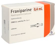 Fraxiparine 0.4 ml sol inj 10 ser pré 0.4 ml, image principale