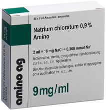NaCl Amino sol inj 0.9 % 2ml amp 10 pce, image principale