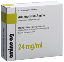 Aminophyllin Amino 240 mg/10ml 10 Amp 10 ml, Hauptbild
