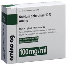 NaCl Amino Inf Konz 10 % 10ml Amp 10 Stk, Hauptbild