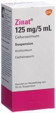 Zinat pdr 125 mg/5ml p susp fl 70 ml, image principale
