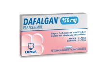 Dafalgan supp 150 mg 10 pce, image principale