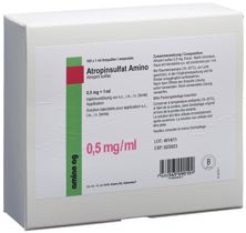 Atropinsulfat Amino 0.5 mg/ml 100 Amp 1 ml, Hauptbild