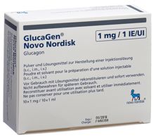 GlucaGen Novo 1 mg c solv flac 10 pce, image principale