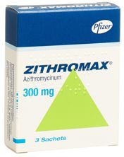 Zithromax gran 300 mg sach 3 pce, image principale