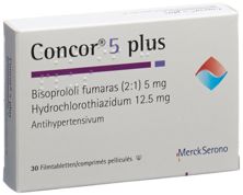 Concor 5 plus Filmtabl 5/12.5 mg 30 Stk, Hauptbild