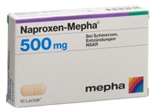 Naproxen Mepha Lactab 500 mg 10 Stk, Hauptbild