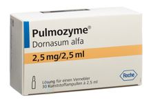 Pulmozyme sol inhal 2.5 mg 30 amp 2.5 ml, image principale