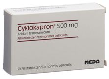 Cyklokapron cpr pell 500 mg 30 pce, image principale
