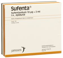 Sufenta sol inj 10 mcg/2ml 5 amp 2 ml, image principale