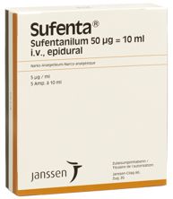 Sufenta Inj Lös 50 mcg/10ml 5 Amp 10 ml, Hauptbild