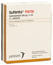 Sufenta forte sol inj 250 mcg/5ml 5 amp 5 ml, image principale