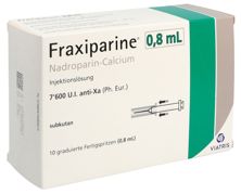 Fraxiparine 0.8 ml Inj Lös 10 Fertspr 0.8 ml, Hauptbild