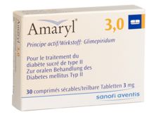 Amaryl Tabl 3 mg 30 Stk, Hauptbild