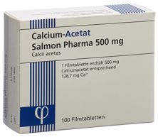 Acétate de Calcium Salmon Pharma 500 mg 100 pce, image principale